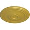 Ekena Millwork Reece Ceiling Medallion (Fits Canopies up to 6 3/4"), Hand-Painted Rich Gold, 21"OD x 1 1/4"P CM21RERGS - alternate 3